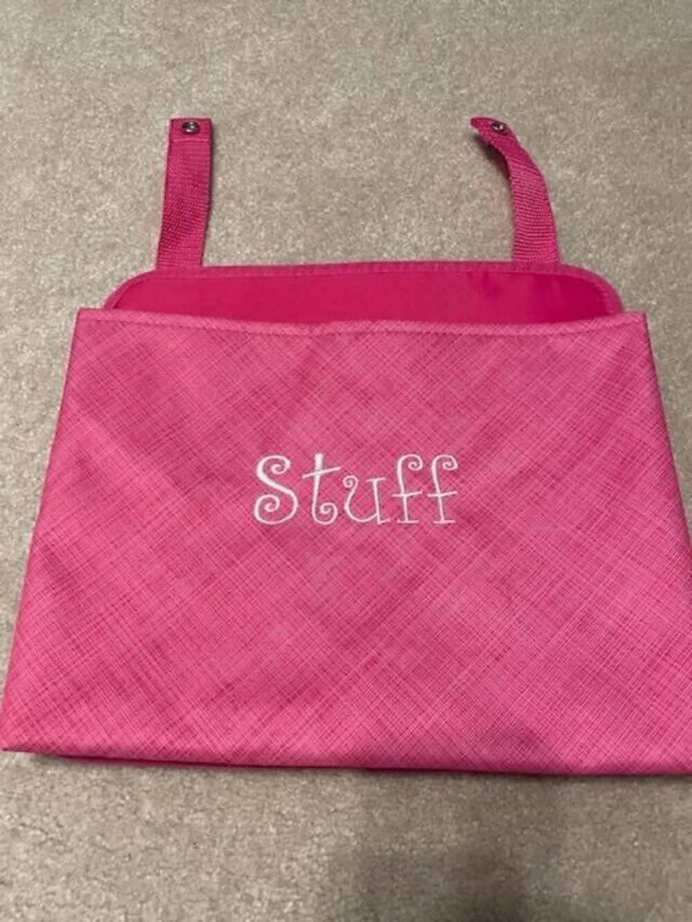 Thirty-One Oh-Snap Pocket Pink Cross Pop "Stuff "in pale pink